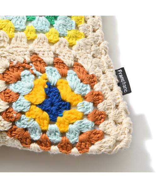 セール】クロシェフラワー クッションカバー 400×250 マルチ（A-060