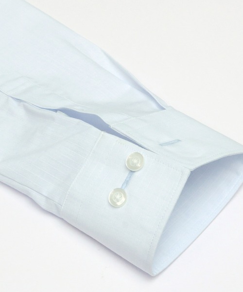 TOKYO SHIRTS(トウキョウシャツ)の「形態安定ノーアイロン レギュラー 長袖ビジネスワイシャツ(ビジネスシャツ・レディース・ライトブルー・S/M/L/LL/XL)」の3枚目の写真