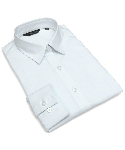 TOKYO SHIRTS(トウキョウシャツ)の「形態安定ノーアイロン レギュラー 長袖ビジネスワイシャツ(ビジネスシャツ・レディース・ライトブルー・S/M/L/LL/XL)」の6枚目の写真