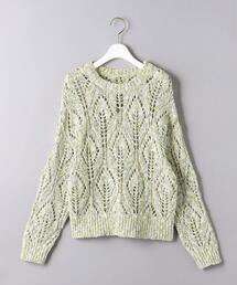 UNITED ARROWS - ユナイテッドアローズ　ポイントカラーレースニット jy6414-02_1.jpg