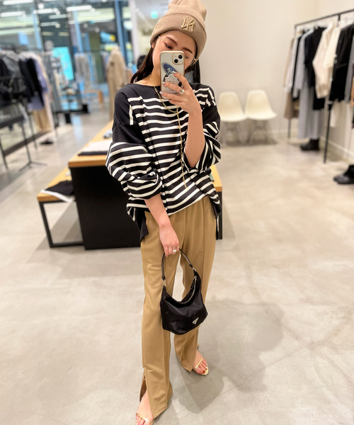 Johnbull Private labo（ジョンブルプライベートラボ）の「【JOHNBULL/ジョンブル】オーバーサイズバスクTシャツ（Tシャツ/カットソー・レディース・ブラック/ホワイト・FREE）」の21枚目の写真