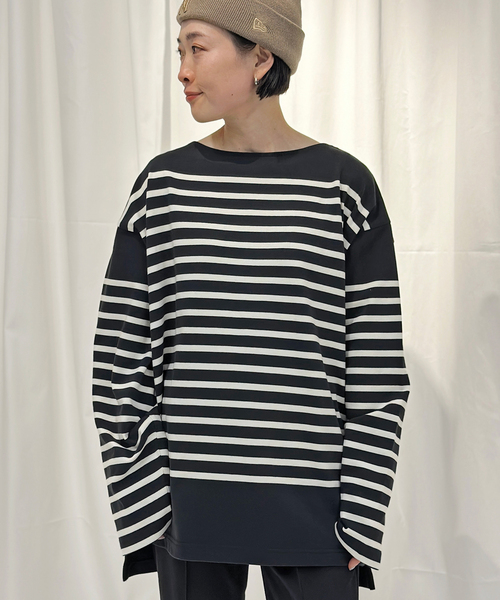 Johnbull Private labo（ジョンブルプライベートラボ）の「【JOHNBULL/ジョンブル】オーバーサイズバスクTシャツ（Tシャツ/カットソー・レディース・ブラック/ホワイト・FREE）」の20枚目の写真