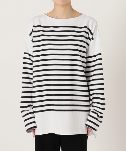 Johnbull Private labo（ジョンブルプライベートラボ）の「【JOHNBULL/ジョンブル】オーバーサイズバスクTシャツ（Tシャツ/カットソー・レディース・ブラック/ホワイト・FREE）」の14枚目の写真