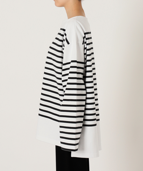 Johnbull Private labo（ジョンブルプライベートラボ）の「【JOHNBULL/ジョンブル】オーバーサイズバスクTシャツ（Tシャツ/カットソー・レディース・ブラック/ホワイト・FREE）」の13枚目の写真