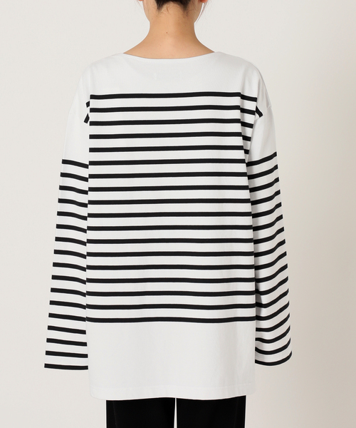 Johnbull Private labo（ジョンブルプライベートラボ）の「【JOHNBULL/ジョンブル】オーバーサイズバスクTシャツ（Tシャツ/カットソー・レディース・ブラック/ホワイト・FREE）」の12枚目の写真