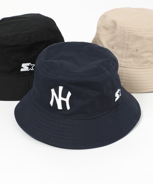STARTER（スターター）の「【STARTER BLUE】STC C.TWILL NH BUCKET HAT（ハット・メンズ・ネイビー/ベージュ/ブラック・FREE）」の3枚目の写真