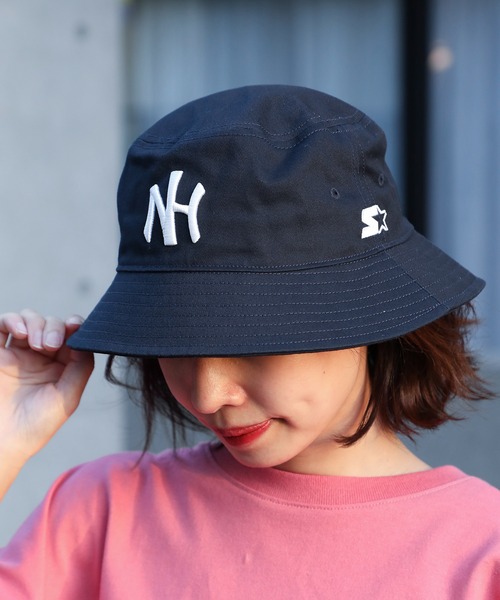 STARTER（スターター）の「【STARTER BLUE】STC C.TWILL NH BUCKET HAT（ハット・メンズ・ネイビー/ベージュ/ブラック・FREE）」の14枚目の写真