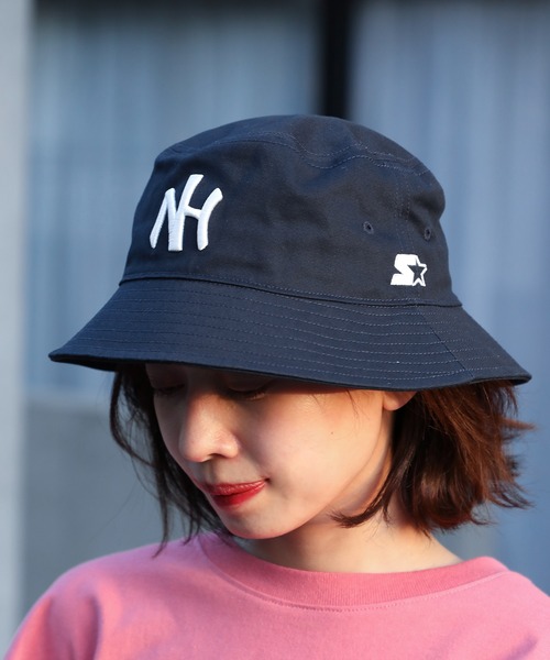 STARTER（スターター）の「【STARTER BLUE】STC C.TWILL NH BUCKET HAT（ハット・メンズ・ネイビー/ベージュ/ブラック・FREE）」の15枚目の写真