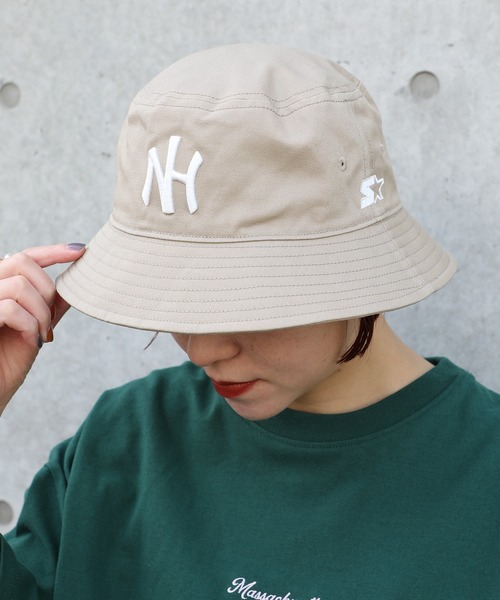 STARTER（スターター）の「【STARTER BLUE】STC C.TWILL NH BUCKET HAT（ハット・メンズ・ネイビー/ベージュ/ブラック・FREE）」の8枚目の写真