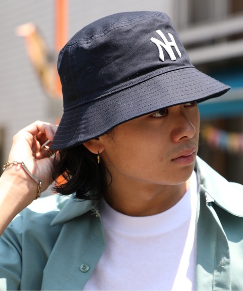 STARTER（スターター）の「【STARTER BLUE】STC C.TWILL NH BUCKET HAT（ハット・メンズ・ネイビー/ベージュ/ブラック・FREE）」の5枚目の写真