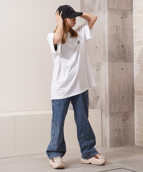 10ozデニム セミワイド ペインターパンツ / ワイドパンツ デニム