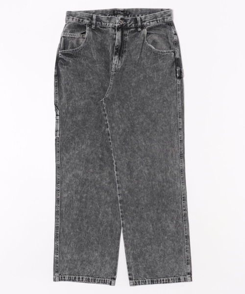 10ozデニム セミワイド ペインターパンツ / ワイドパンツ デニム