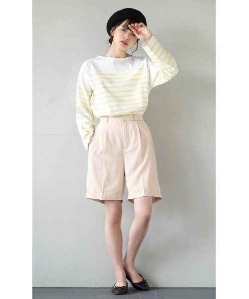 e-zakkamania stores（イーザッカマニアストアーズ）の「2wayデザイン ストレートツイルパンツ（その他パンツ・レディース・クリーム/ブラック/カーキ・M）」の16枚目の写真