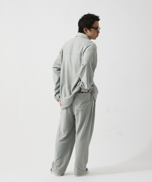 JOURNAL STANDARD relume(ジャーナルスタンダード レリューム)の「ニットジャガード イージーパンツ(その他パンツ・メンズ・ホワイト×ホワイト/ブラック/サファリグリーン・LARGE/MEDIUM)」の12枚目の写真