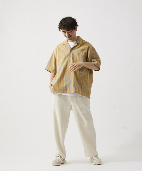 JOURNAL STANDARD relume(ジャーナルスタンダード レリューム)の「ニットジャガード イージーパンツ(その他パンツ・メンズ・ホワイト×ホワイト/ブラック/サファリグリーン・LARGE/MEDIUM)」の10枚目の写真