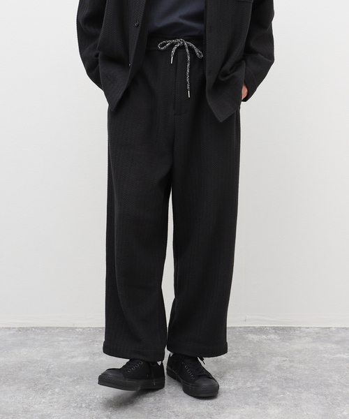 JOURNAL STANDARD relume(ジャーナルスタンダード レリューム)の「ニットジャガード イージーパンツ(その他パンツ・メンズ・ホワイト×ホワイト/ブラック/サファリグリーン・LARGE/MEDIUM)」の13枚目の写真