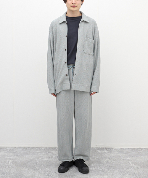 JOURNAL STANDARD relume(ジャーナルスタンダード レリューム)の「ニットジャガード イージーパンツ(その他パンツ・メンズ・ホワイト×ホワイト/ブラック/サファリグリーン・LARGE/MEDIUM)」の21枚目の写真