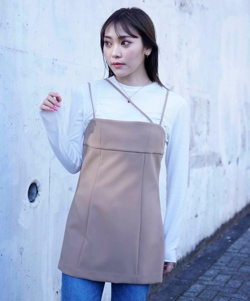 CLANE（クラネ）の「CLANE SLANT BUSTIER 12122-4032（キャミソール