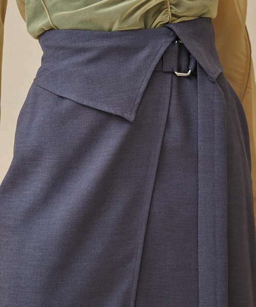 PUBLIC TOKYO（パブリックトウキョウ）の「リネンライクラップタイトスカート（スカート・レディース・ベージュ/ブラック/ダークグレー/パープル・1/2）」の21枚目の写真