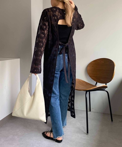 CAPRICIEUX LE'MAGE レース ワンピース　黒　ワンピ　美品 CAPRICIEUX LE'MAGE（カプリシューレマージュ）の「レースバック