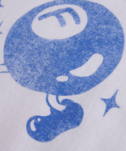 WHO'S WHO gallery（フーズフーギャラリー）の「COOPER FACTビリヤードカレッジロゴビッグTEE（Tシャツ/カットソー・レディース・ブルー/ネイビー/ライトグレー/ブラック/ホワイト/チャコールグレー・FREE）」の10枚目の写真