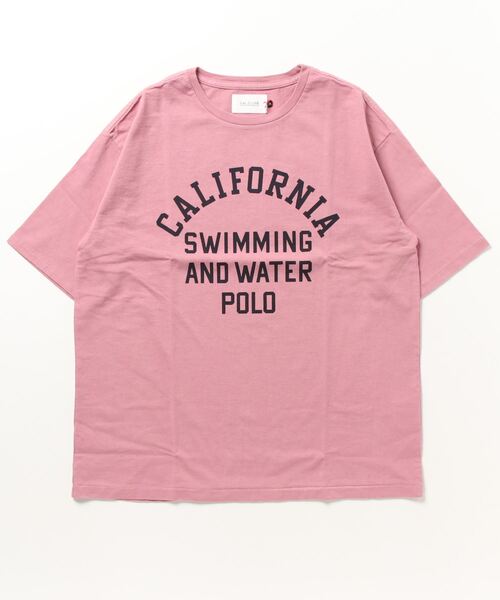 CAL O LINE（キャルオーライン）の「CAL O LINE　カリフォルニア ウェア ポロＴシャツ CL231-065（Tシャツ/カットソー・メンズ・ピンク/ホワイト・L/M）」の9枚目の写真