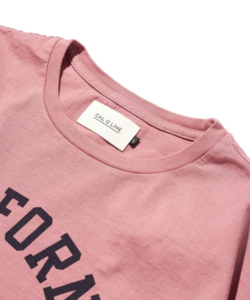 CAL O LINE（キャルオーライン）の「CAL O LINE　カリフォルニア ウェア ポロＴシャツ CL231-065（Tシャツ/カットソー・メンズ・ピンク/ホワイト・L/M）」の7枚目の写真
