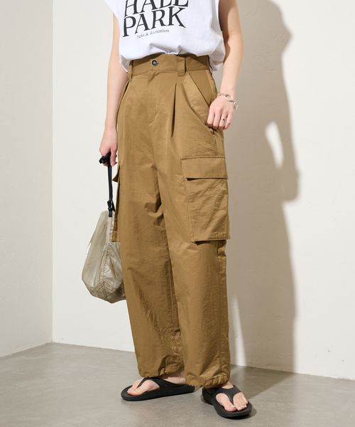 JOURNAL STANDARD LUXE」 カーゴパンツ MEDIUM レッド レディース とも