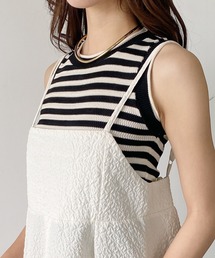 United store（ユナイテッドストア）の「ボーダークロップドニットタンクトップ（タンクトップ）」