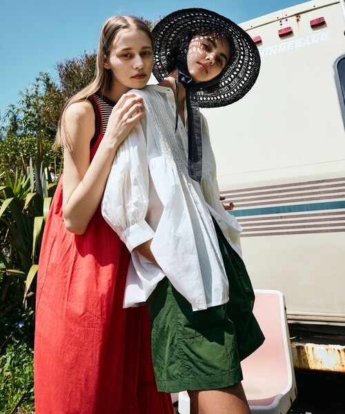 FREAK'S STORE（フリークスストア）の「インドティアードキャミワンピース（ワンピース・レディース・グリーン/ブラック/レッド・ﾌﾘ-）」の7枚目の写真