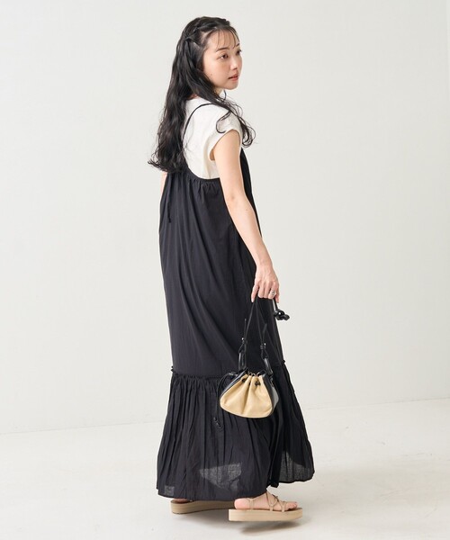 FREAK'S STORE（フリークスストア）の「インドティアードキャミワンピース（ワンピース・レディース・グリーン/ブラック/レッド・ﾌﾘ-）」の12枚目の写真