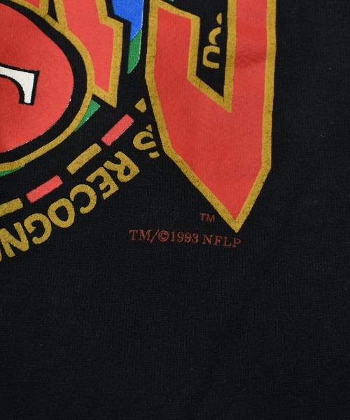 NBA/NFL/NHL/MLB(エヌビーエーエヌエフエルエヌエイチエルエムエルビー)の「【ヴィンテージ古着】RUSSELL ATHLETIC/ ラッセル NFL 49ERS クルーネックスウェット USA製(スウェット・メンズ・ブラック・X-LARGE)」の7枚目の写真