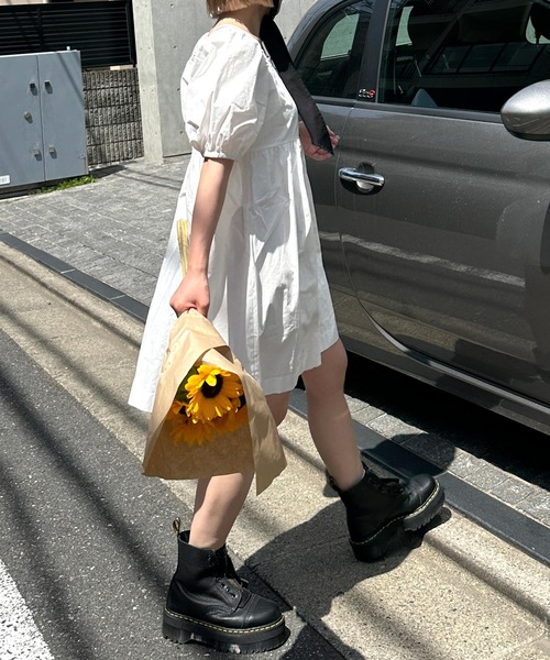 Alley by w closet(アリーバイダブルクローゼット)の「【Alley】スクエアネックZIPワンピース(ワンピース・レディース・オフホワイト/ブルー・FREE)」の16枚目の写真