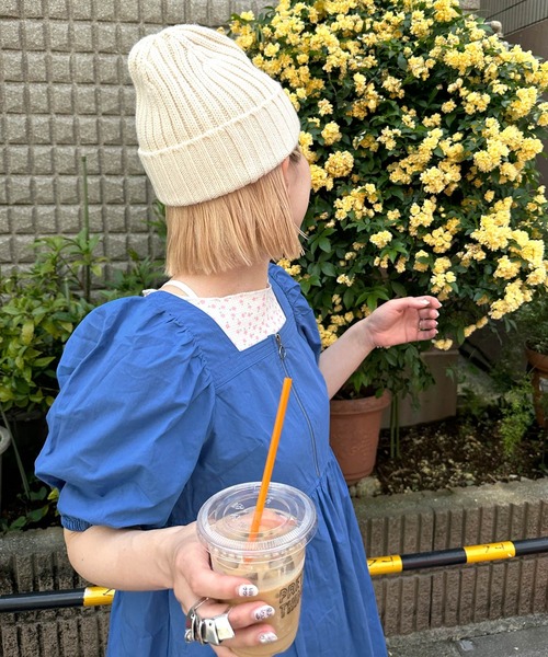 Alley by w closet(アリーバイダブルクローゼット)の「【Alley】スクエアネックZIPワンピース(ワンピース・レディース・オフホワイト/ブルー・FREE)」の15枚目の写真