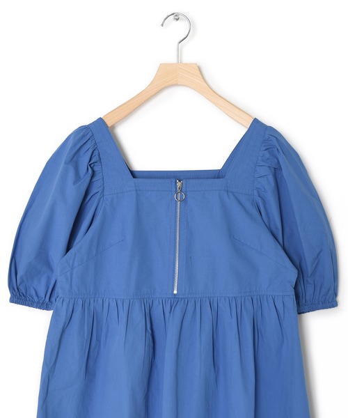 Alley by w closet(アリーバイダブルクローゼット)の「【Alley】スクエアネックZIPワンピース(ワンピース・レディース・オフホワイト/ブルー・FREE)」の21枚目の写真