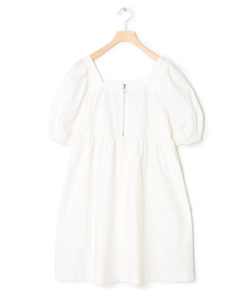 Alley by w closet(アリーバイダブルクローゼット)の「【Alley】スクエアネックZIPワンピース(ワンピース・レディース・オフホワイト/ブルー・FREE)」の12枚目の写真