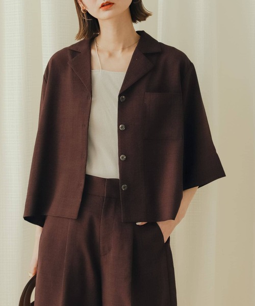 URBANRESEARCH アーバンリサーチ　シャツジャケット　茶 URBANRESEARCH アーバンリサーチ シャツジャケット 茶 トップス