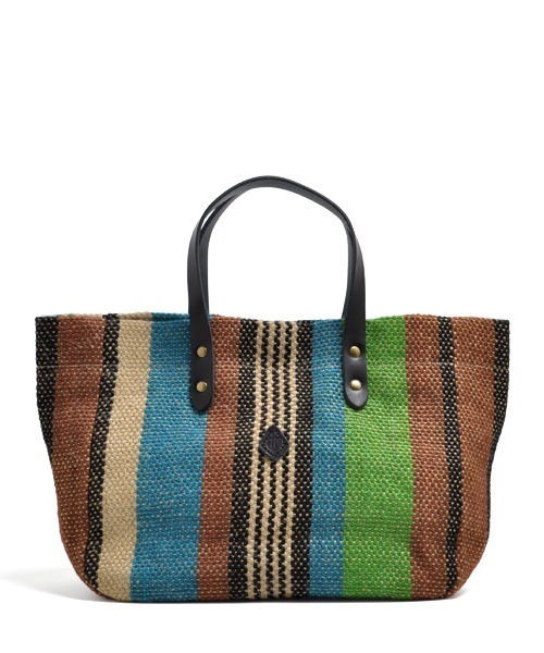 CLEDRAN(クレドラン)の「CL3516 MULTI STRIPE TOTE/M マルチカラー(かごバッグ・レディース・イエロー系その他/ピンク系その他/グリーン系その他/ブルー系その他・FREE)」の2枚目の写真