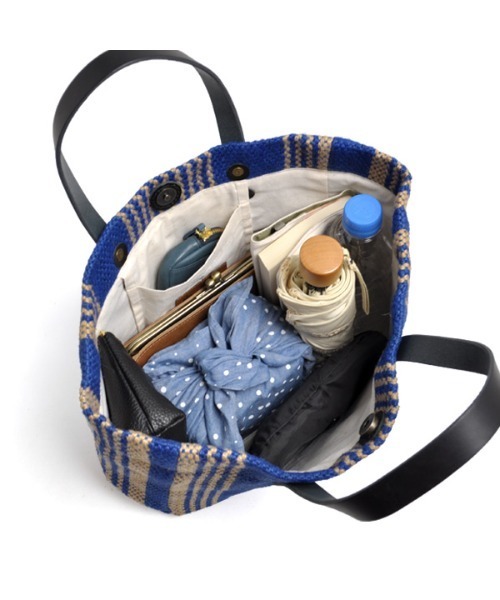 CLEDRAN(クレドラン)の「CL3516 MULTI STRIPE TOTE/M マルチカラー(かごバッグ・レディース・イエロー系その他/ピンク系その他/グリーン系その他/ブルー系その他・FREE)」の11枚目の写真