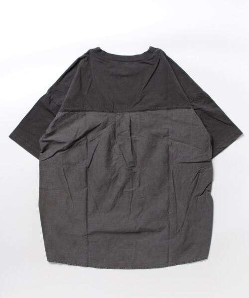 e-zakkamania stores(イーザッカマニアストアーズ)の「布帛切り替え 裏毛プルオーバー(Tシャツ/カットソー・レディース・イエロー/ブラック/アイボリー・M)」の7枚目の写真