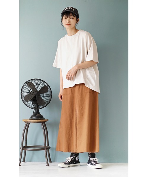 e-zakkamania stores(イーザッカマニアストアーズ)の「布帛切り替え 裏毛プルオーバー(Tシャツ/カットソー・レディース・イエロー/ブラック/アイボリー・M)」の4枚目の写真
