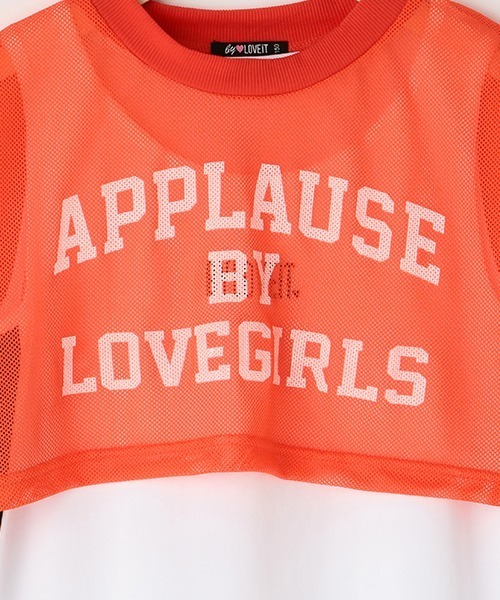 by LOVEiT（バイラビット）の「メッシュTプラスタンクワンピース（ワンピース・キッズ・オレンジ/オフホワイト/ブルー/ライム・120cm/130cm/150cm/140cm/160cm）」の17枚目の写真