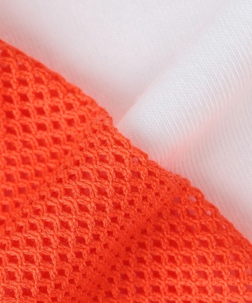 by LOVEiT（バイラビット）の「メッシュTプラスタンクワンピース（ワンピース・キッズ・オレンジ/オフホワイト/ブルー/ライム・120cm/130cm/150cm/140cm/160cm）」の10枚目の写真