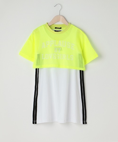 by LOVEiT（バイラビット）の「メッシュTプラスタンクワンピース（ワンピース・キッズ・オレンジ/オフホワイト/ブルー/ライム・120cm/130cm/150cm/140cm/160cm）」の19枚目の写真