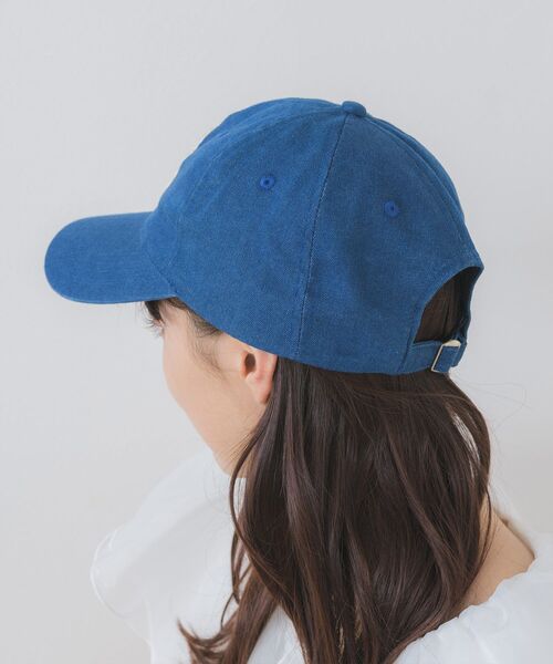 casita(RETRO GIRL)（カシータ）の「ロゴ刺繍カラーキャップ（キャップ・レディース・ホワイト/ライトベージュ/ブラック/ダークブルー・ONE SIZE）」の6枚目の写真