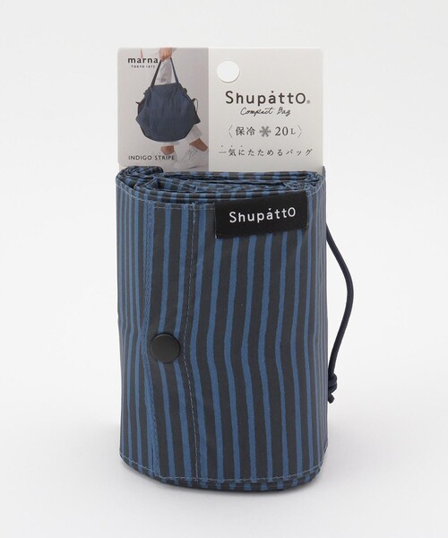 212 KITCHEN STORE(トゥワントゥキッチンストア)の「シュパット 保冷バッグ 20L インディゴストライプ <marna マーナ>(エコバッグ/サブバッグ・レディース・その他・00)」の2枚目の写真