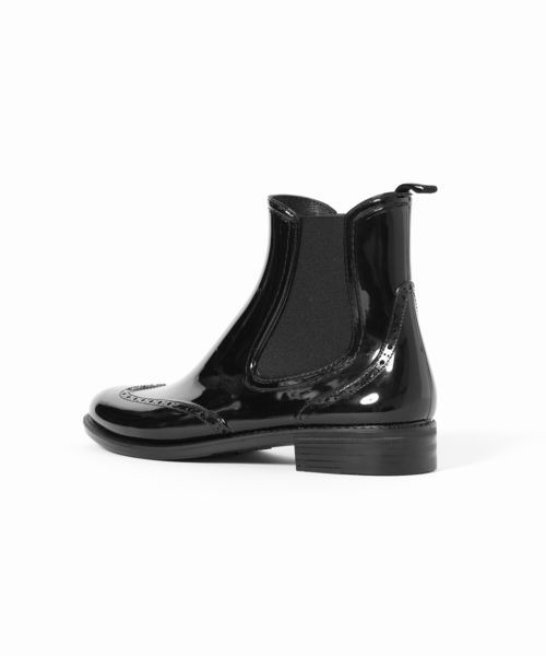 Traditional Weatherwear(トラディショナルウェザーウェア)の「【TRADITIONAL WEATHERWEAR】 SIDE GOA WING TIP RAIN ブーツ(ブーツ・レディース・ブラック・37/39/38)」の3枚目の写真