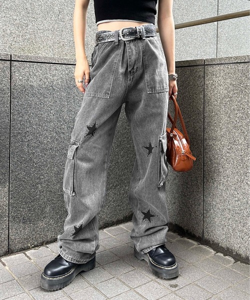 sedacle（セダクル）の「【SDG】star cargo pants（カーゴパンツ