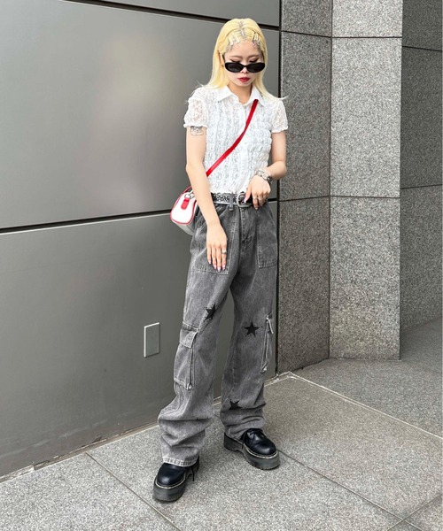 sedacle（セダクル）の「【SDG】star cargo pants（カーゴパンツ