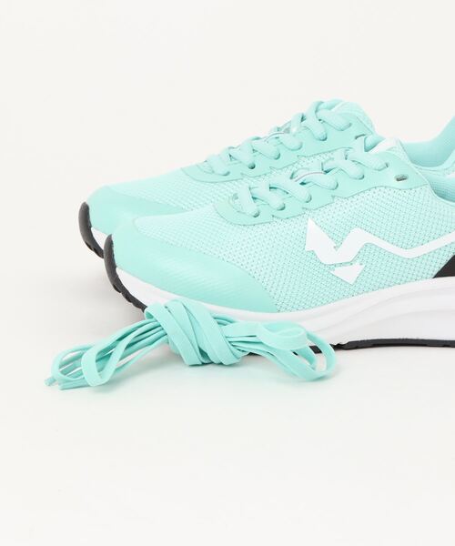 MAD FOOT(マッドフット)の「MADFOOT! マッドフット キッズ 防水スポーツシューズ【幅広3E/替えゴムひも付き】スニーカー レースアップ ひも靴 850006(スニーカー・キッズ・ホワイト系その他/グリーン系その他・23.0cm/22.5cm/21.5cm/24.5cm/24.0cm/25.0cm/21.0cm/22.0cm/23.5cm)」の5枚目の写真